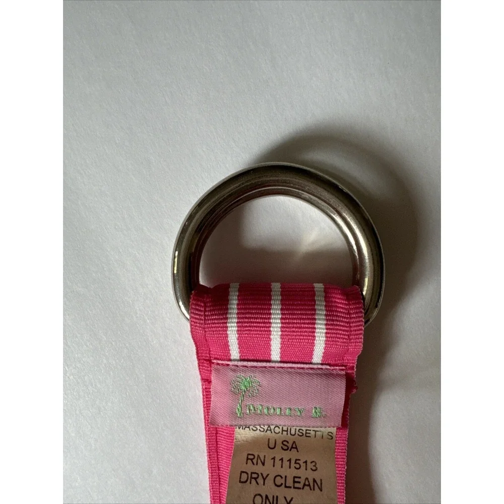 Molly‎ B Martini Cocktail Belt Made in Massachusetts, Hot Pink And White  38
